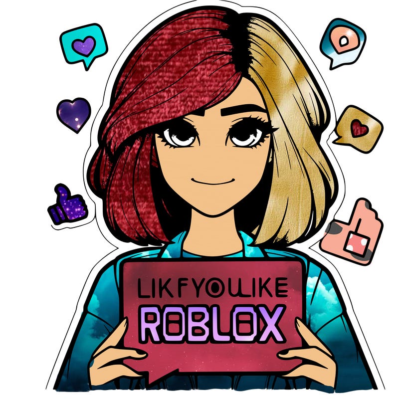 realistic girl saying like if you like roblox
