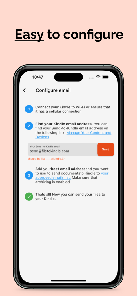 簡単なファイル転送のためのKindleメール設定の4つのステップ