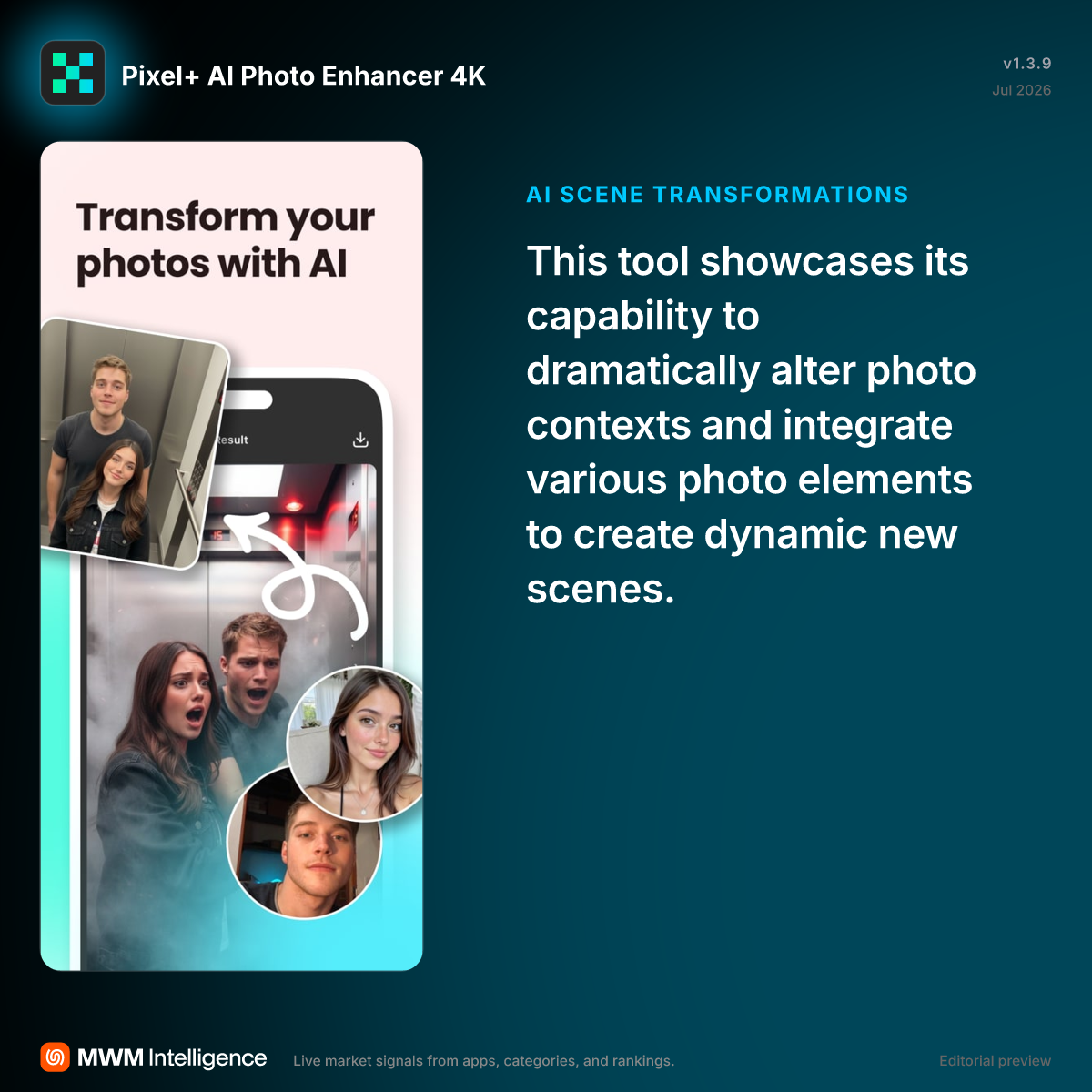 Pixel+ AI Photo Enhancer 4K - Photo & Video App | MWM