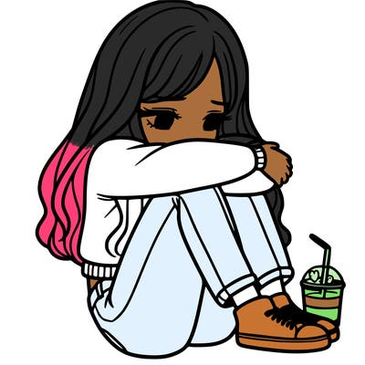 a girl  after a breakup