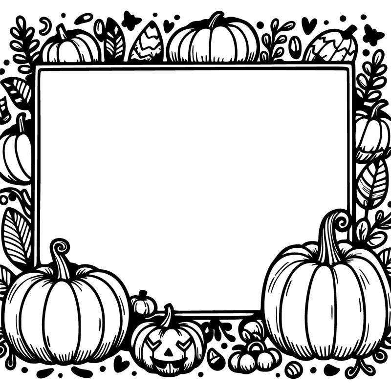 rectangular pumpkin frame