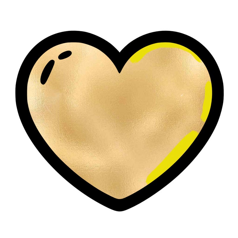 a blank heart