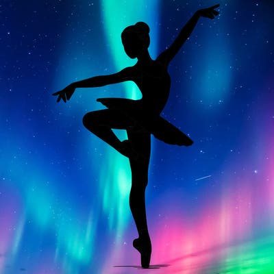 realistic person doing ballet