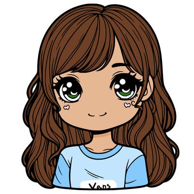 cute realistic girl
