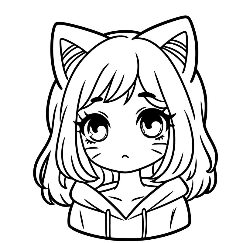 girl with cat ears