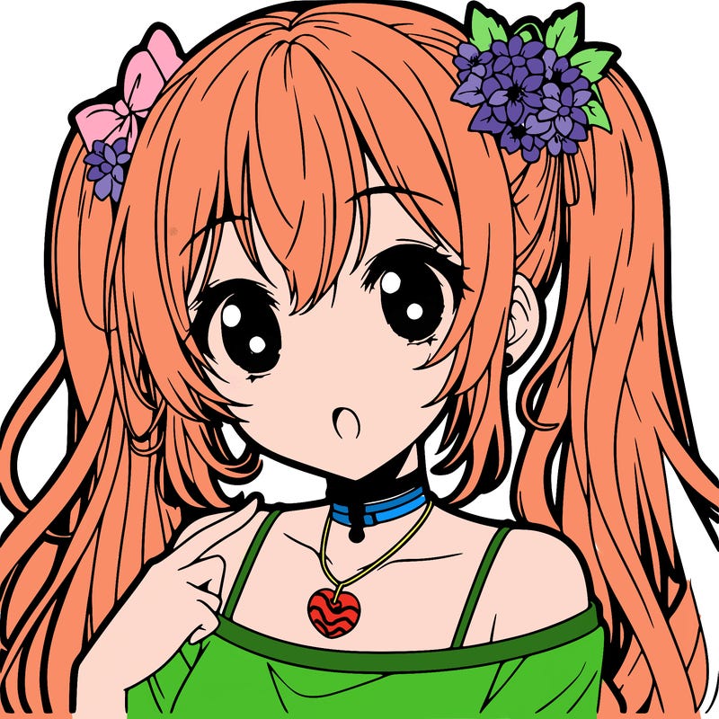 pretty anime girl