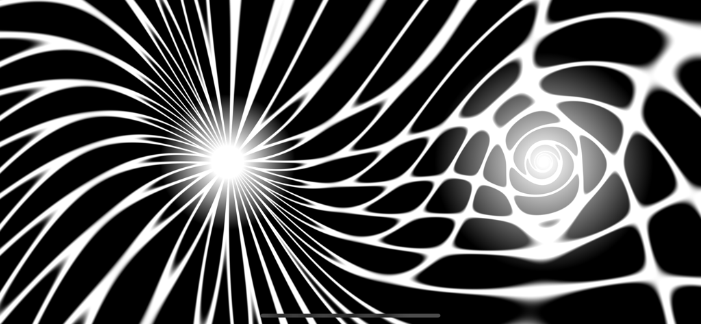 Poetica - Art in Motion - Patrón de arte abstracto minimalista en blanco y negro de Poetica