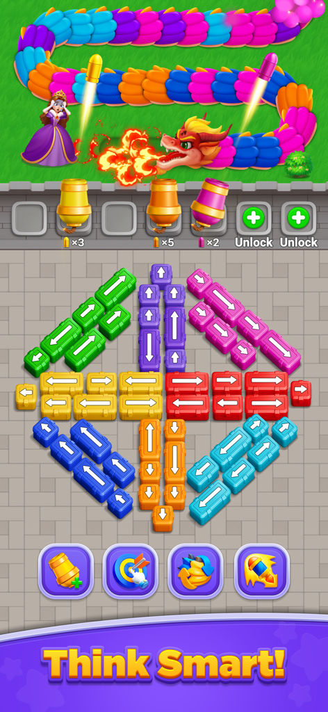 Princess Protect: Dragon Wars - Color matching tower defense strategy in Princess Protect Dragon Wars.
