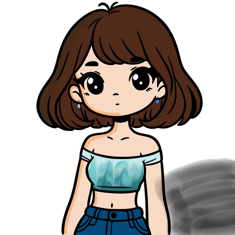 girl in a cute crop top