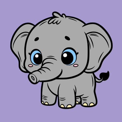 cute baby elephant