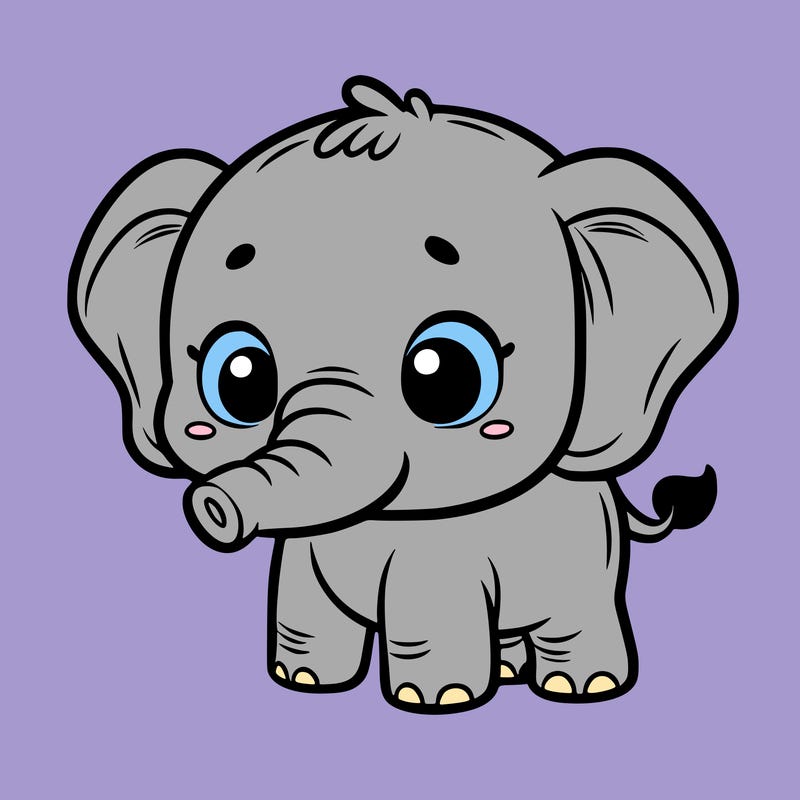 cute baby elephant