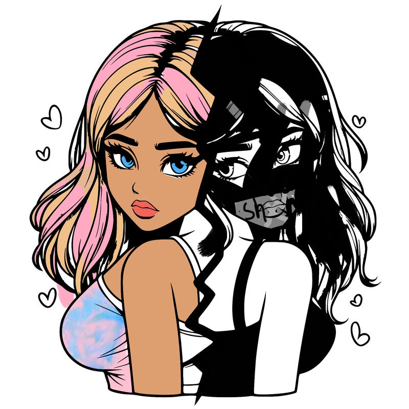 realistic girl split