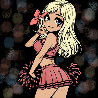 realistic cheerleader
