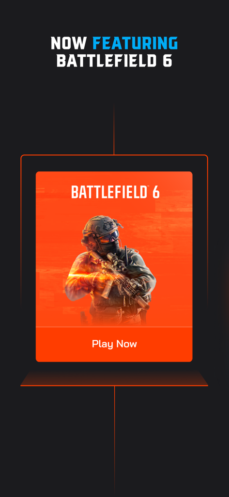 Promotion screen for Battlefield 6 tournaments on the Repeat.gg mobile app