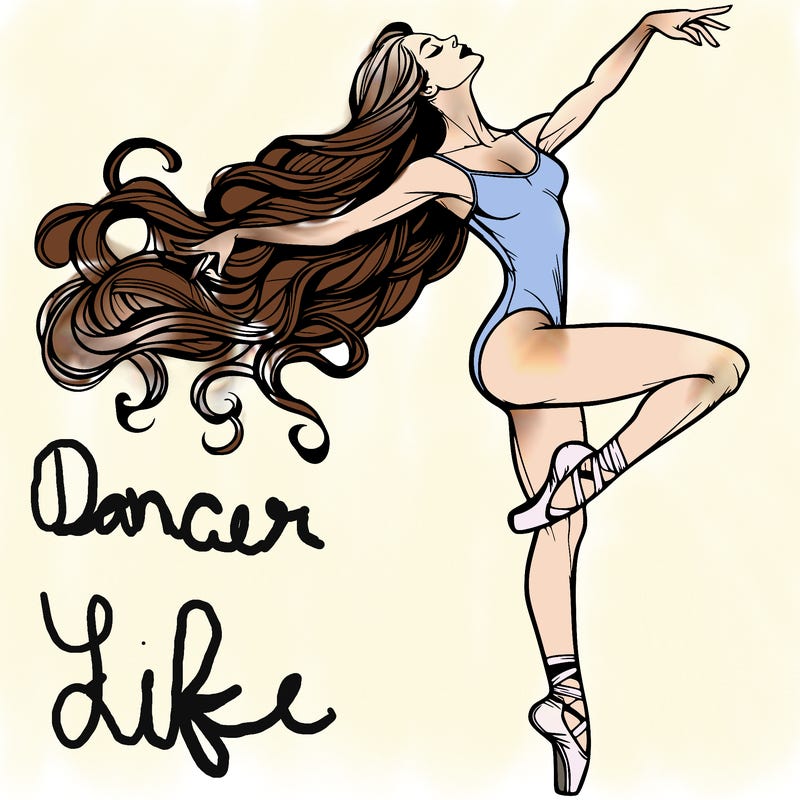 realistic woman dancer