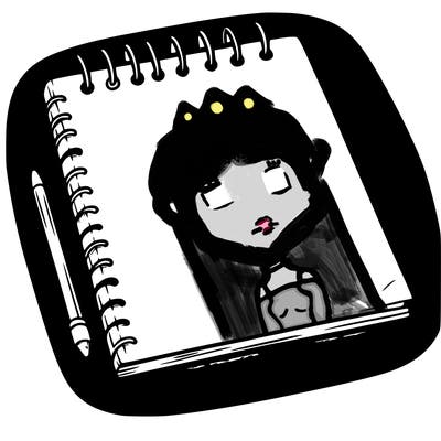 a blank sketch pad