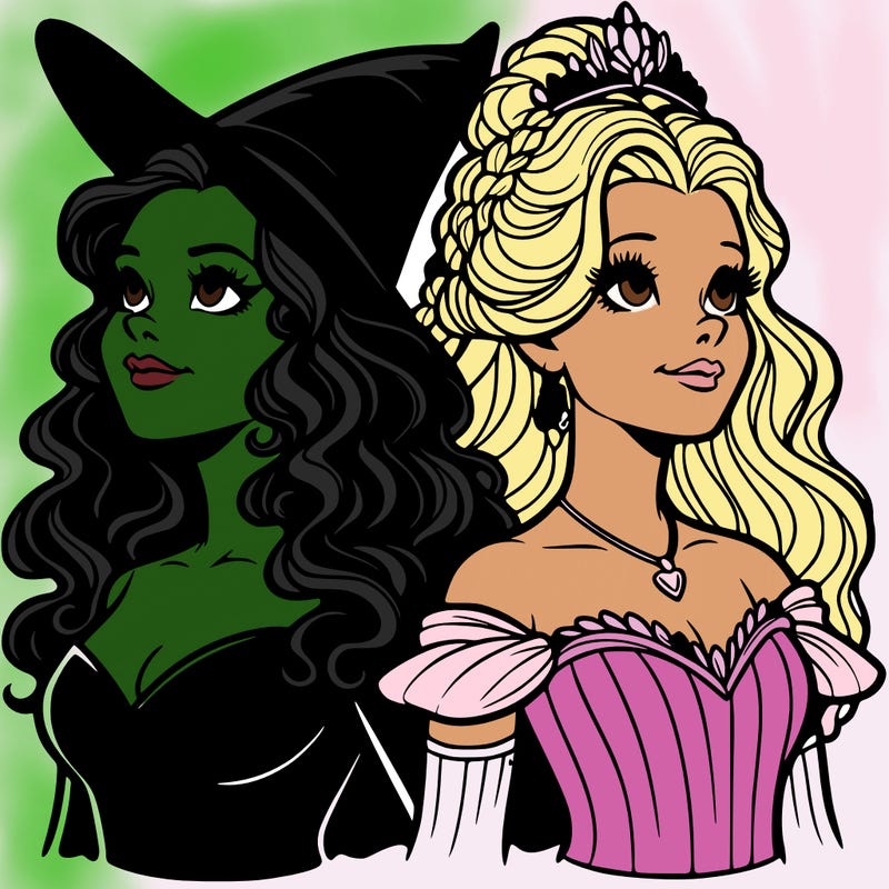 'elphaba and glinda (realistic)