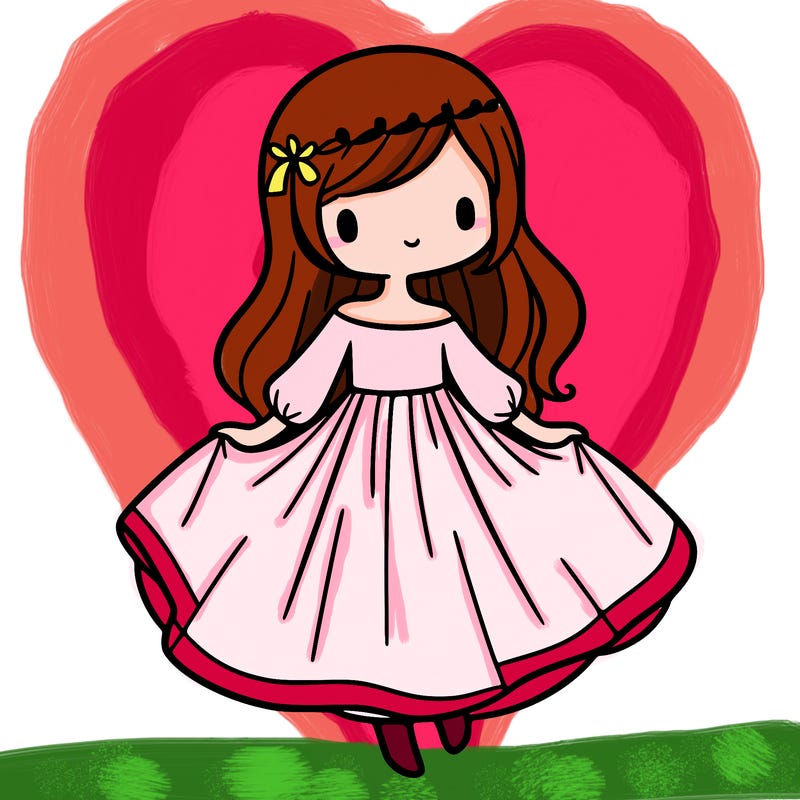 girl with flowy dress