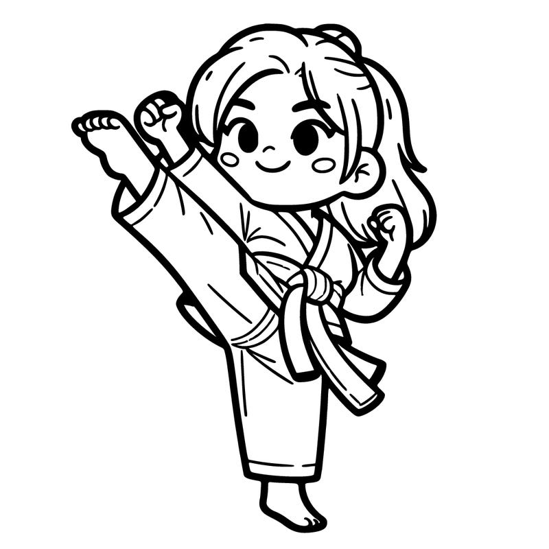 taekwondo girl