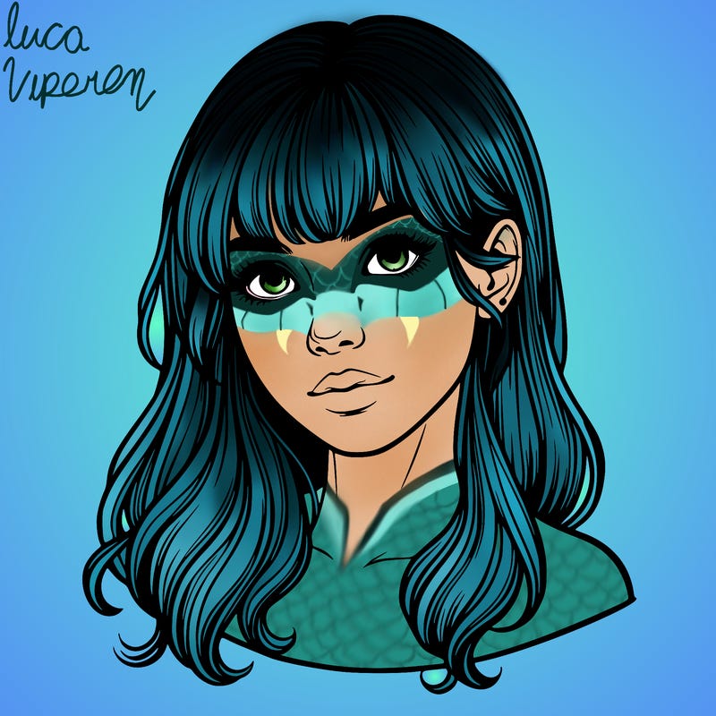 realistic young woman with bangs