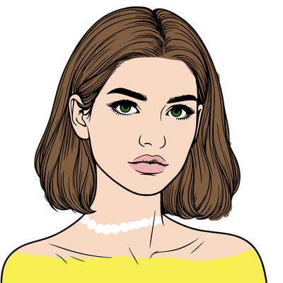 realistic portrait of woman
