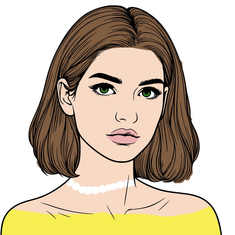 realistic portrait of woman