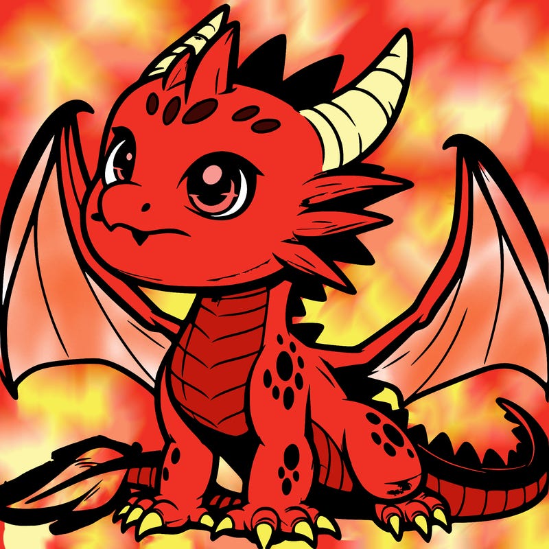 fierce baby night dragon