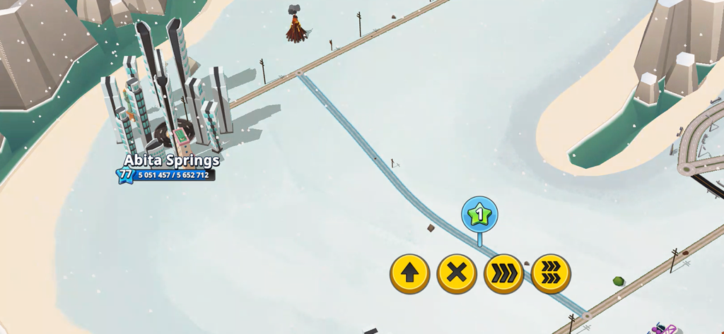 A top down view of road construction and city development in Transit King Truck Simulator