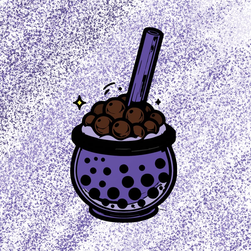 realistic popping boba