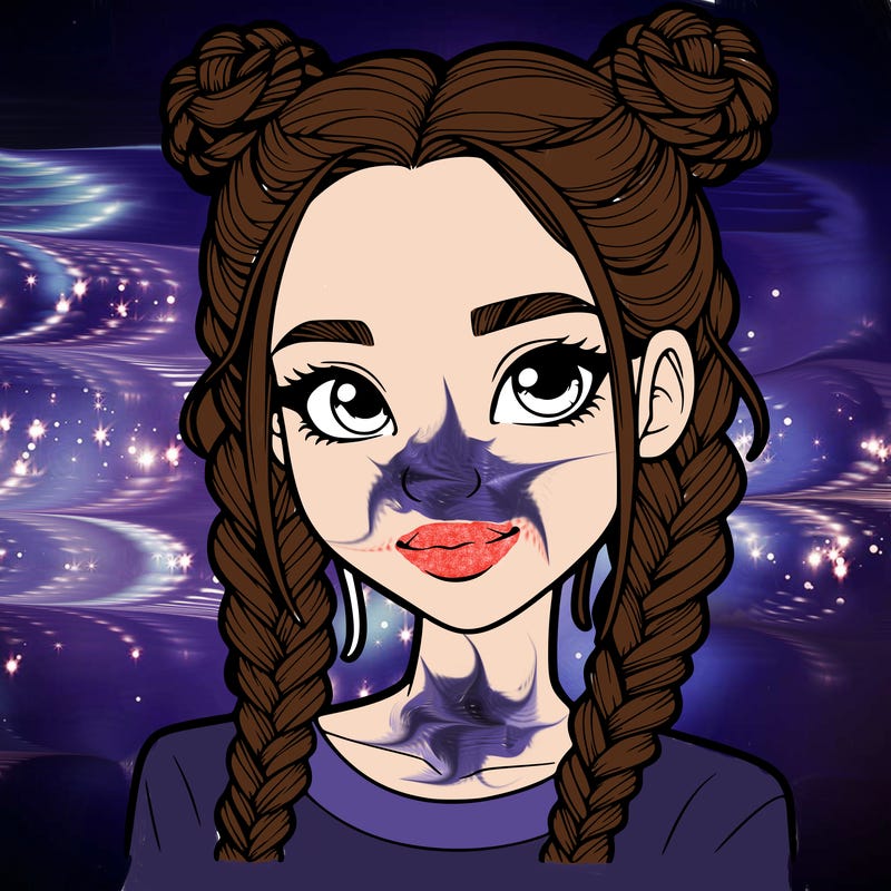 realistic girl with braids