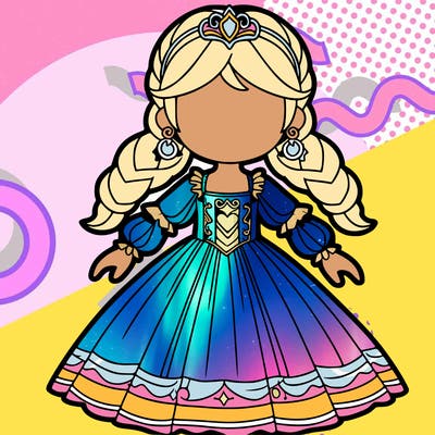 human girl with a costume