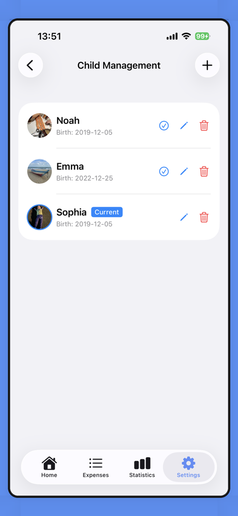 LittleFinancier - LittleFinancier 앱에서 여러 자녀 프로필 및 용돈 계정을 관리하기 위한 대시보드.