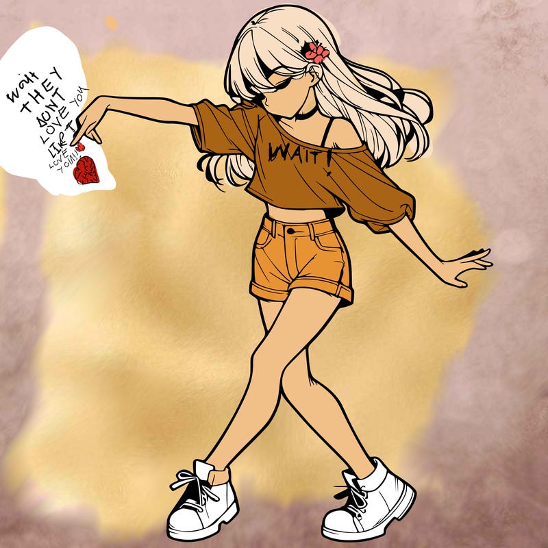 realistic girl danceing