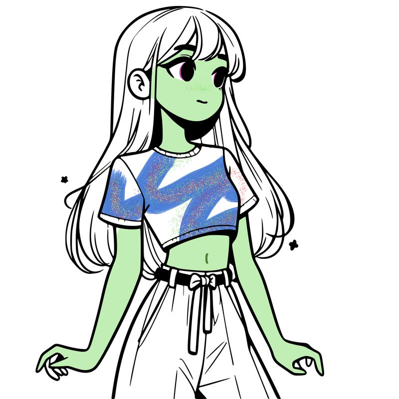 girl in a cute crop top