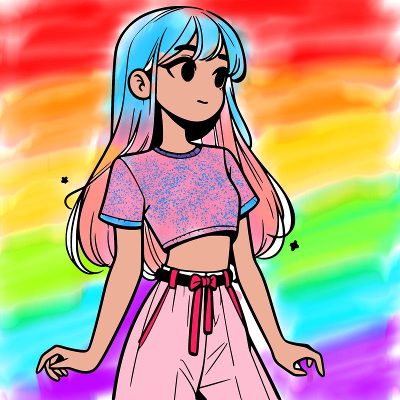 girl in a cute crop top