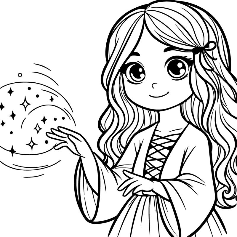 girl with magic