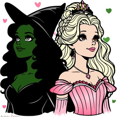 'elphaba and glinda (realistic)