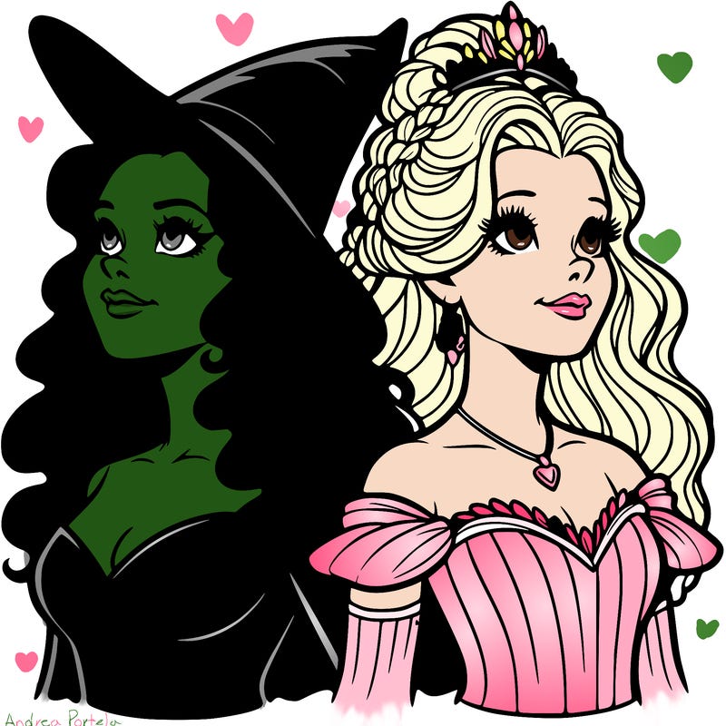 'elphaba and glinda (realistic)