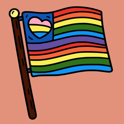 pride flag for pride month