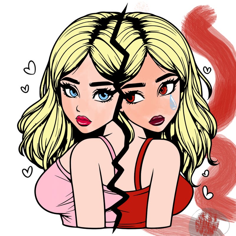 realistic girl split