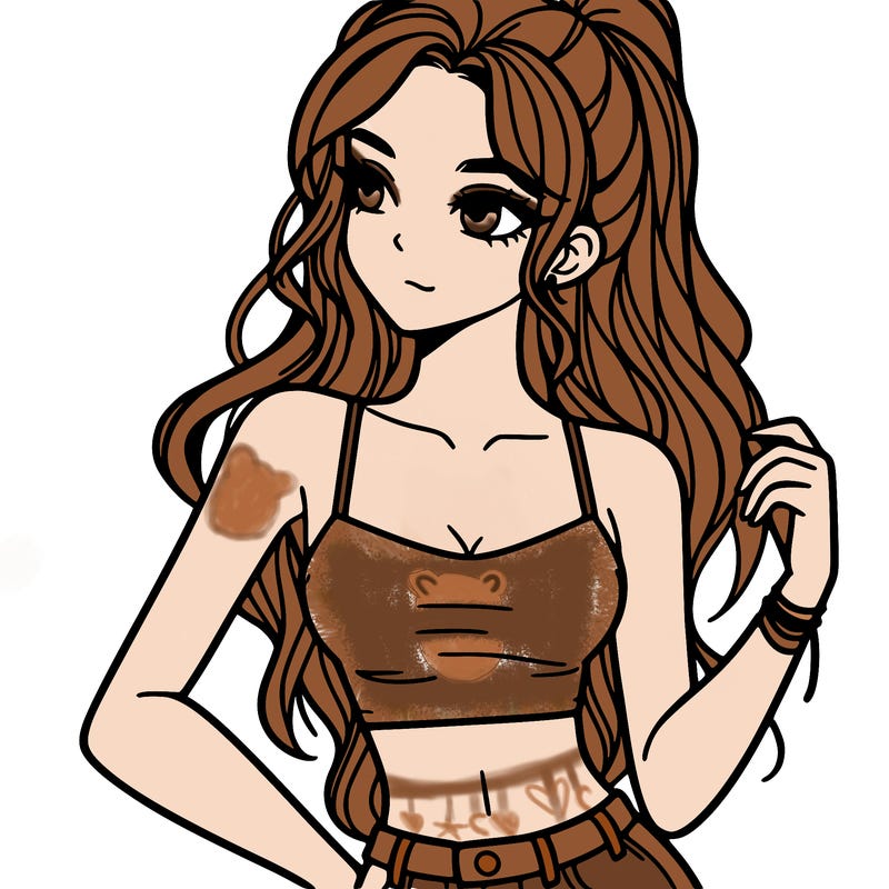 girl in crop top