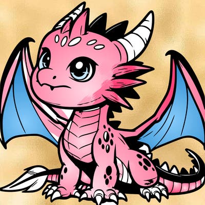 fierce baby night dragon