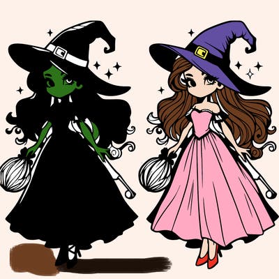 beautiful wicked witch. from wicked