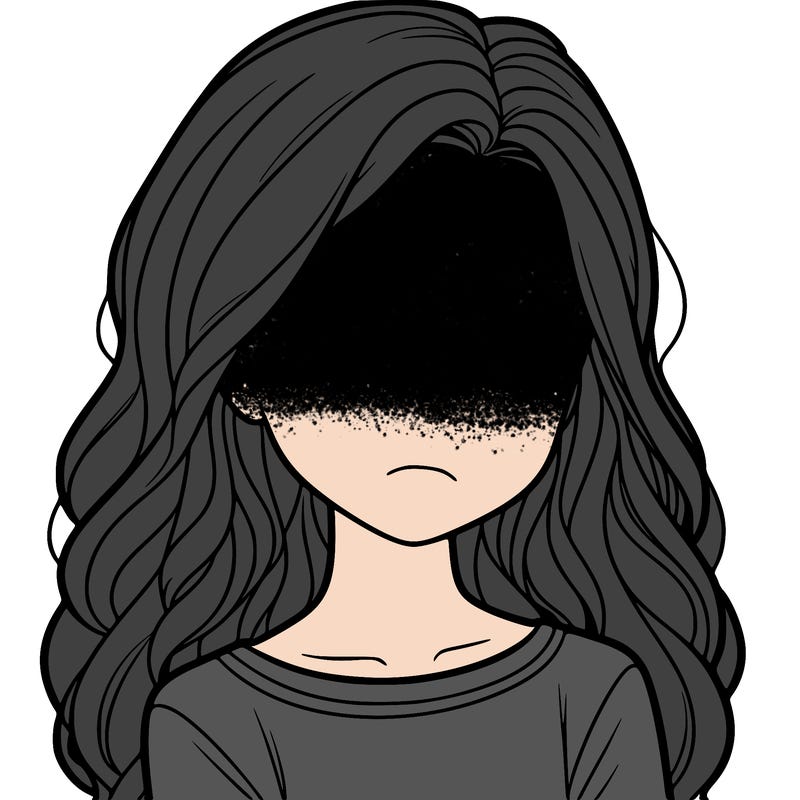 a realistic girl looking depressed