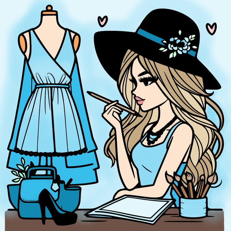 a stylish fashion designer