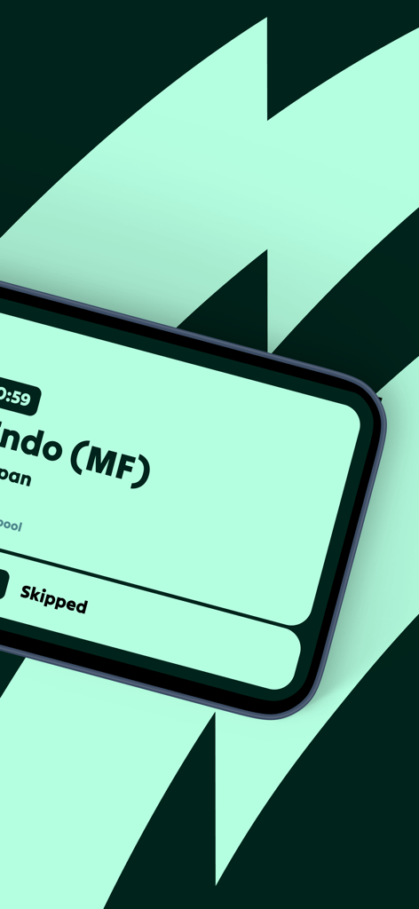 On Yer Head: Football Trivia - Gameplay screen of On Yer Head football trivia app showing a player card in party mode.
