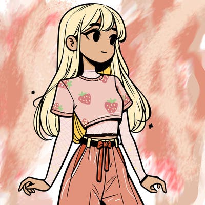 girl in a cute crop top