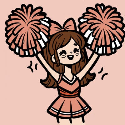cheerleading pom poms