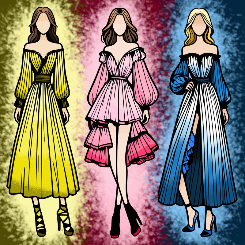 fashion models dresses