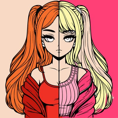 realistic girl split